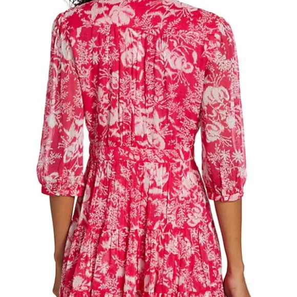 NWOT BA&SH Ulia Printed Surplice Mini Dress Size 1 - Picture 4 of 7